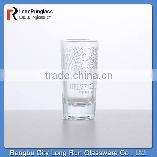 LongRun barware summer tree print white wine glasses set of six with sturdy base