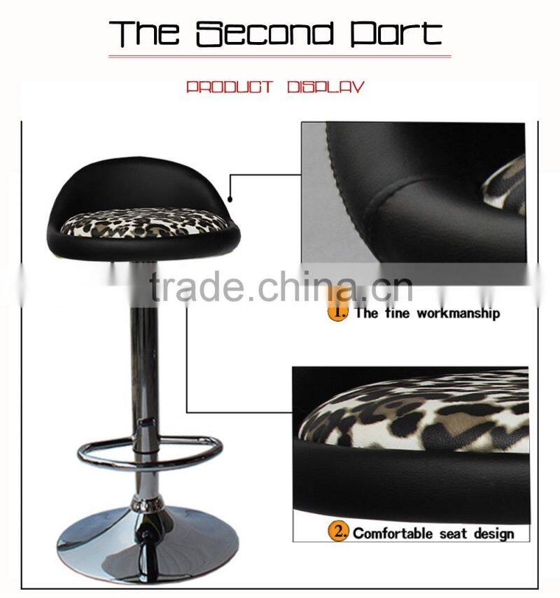 Funky white leather commercial bar stools