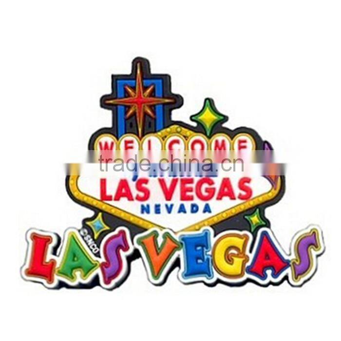 Custom made rubber logo printed heart shape fridge magnet