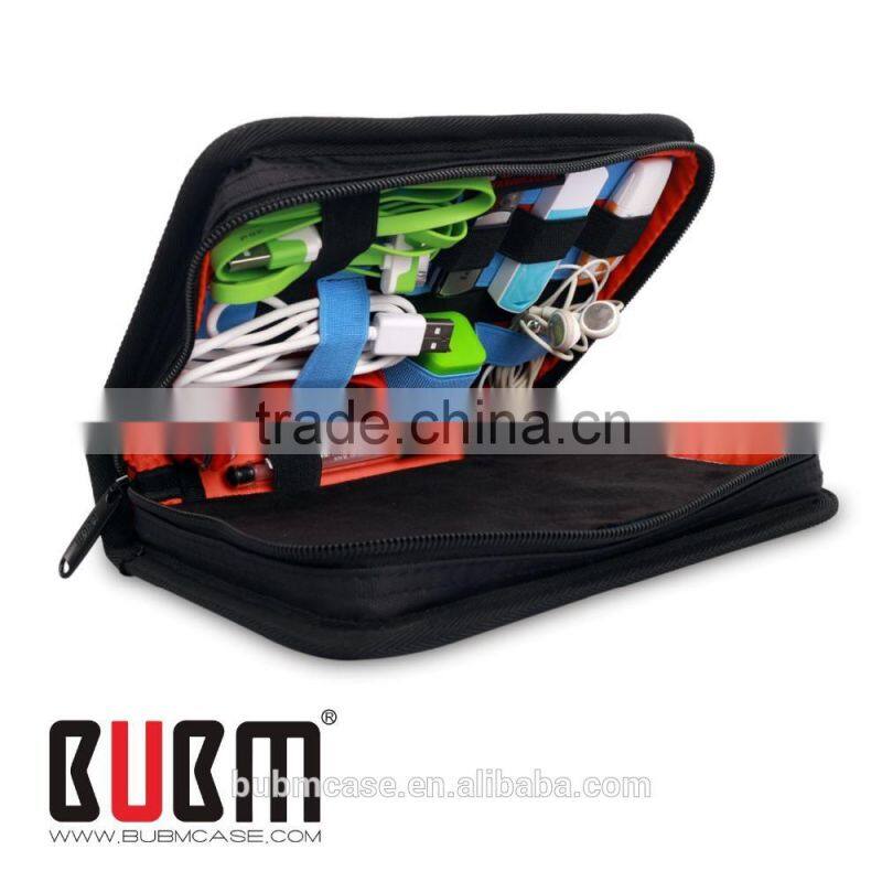 Black Color 7.9 inch Tablet Case Laptop Case USB Flash Drive Cable Organizer for Tablet PC
