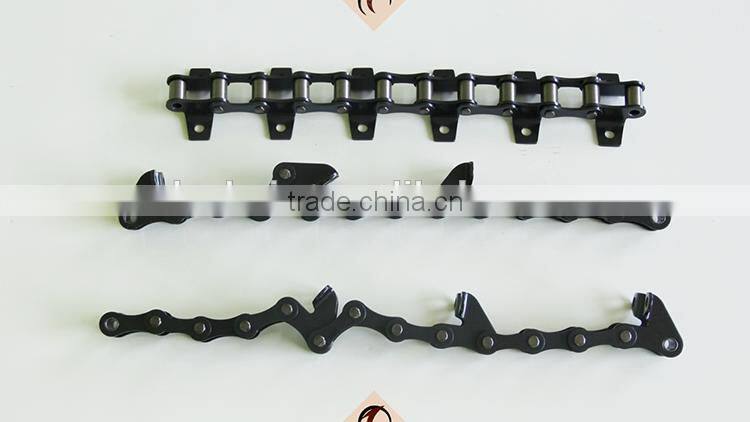 agricultural equipment parts wheat Harvester chains with attachments ZGS38/ZGS38F3