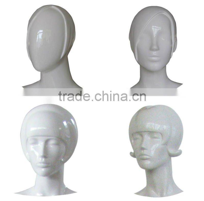 realistic male head mannequin for hat,glasses,scarf or necklace display