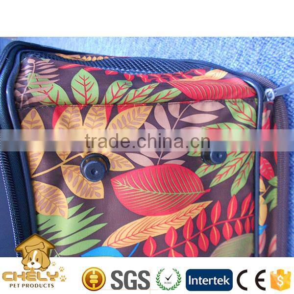 Foldable pet carrier, pet carrier bag, pet travel crate with fashion printing