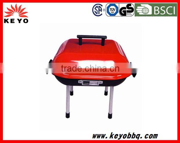 KEYO small cheap promotional portable BBQ grill 14 inch small hamburger grill