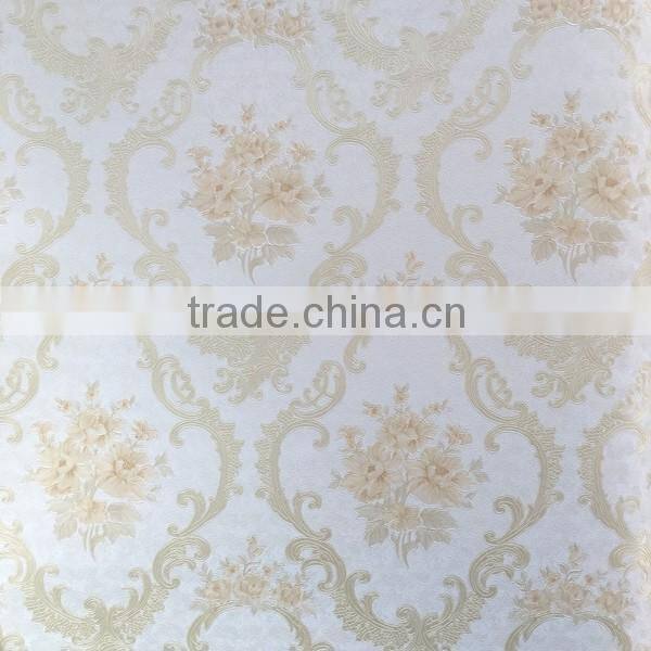 colorful flowers garden style vinyl wallpaper