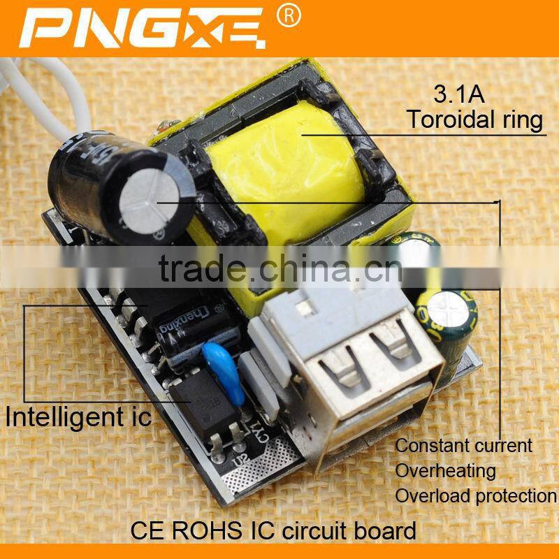 Wholesale 5V 2.1A+1A Universal Portable Dual USB Travel Charger Adapter For All Mobile Device