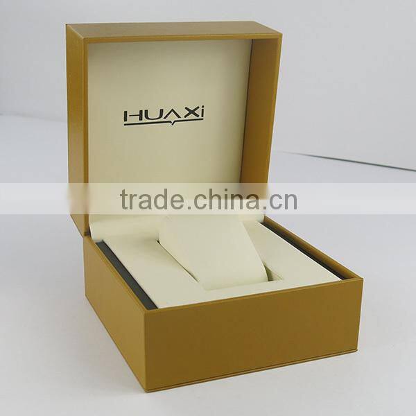 Hot sale Gold Wood Watch Box with Special insert Wooden Box
