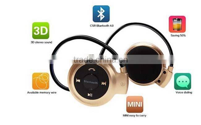 MINI503 New Arrival Perfect mini sport bluetooth wireless headphones Music Stereo Bluetooth Earphones phone Computer PC headset