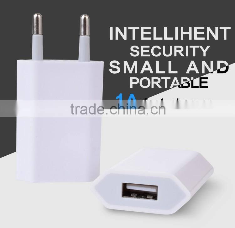 Promotional single port USB wall charger travel plug for mobile phone,tablet