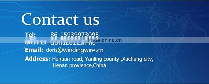 Enameled Fiber glass covered Flat aluminum wire