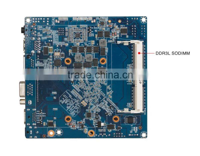 Fanless nano itx motherboard with intel j1900 processor for industrial pc