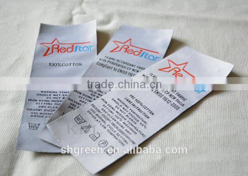 high definition soft damask woven labels,weaving letters design tags