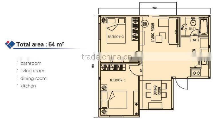 CYMB prefabricated LGS villas
