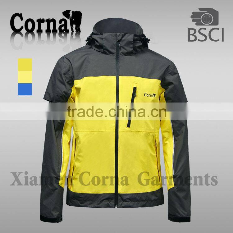 2016 new designs men LED light jacket & outdoor ski jacket