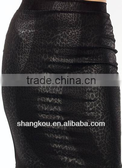 new high fashion women skirt snake print skirt pencil skirt for women