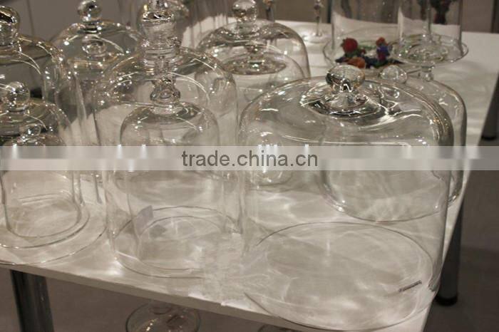 Cheap good quality clear glass bell jar