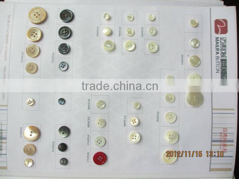 Black MOP shell button