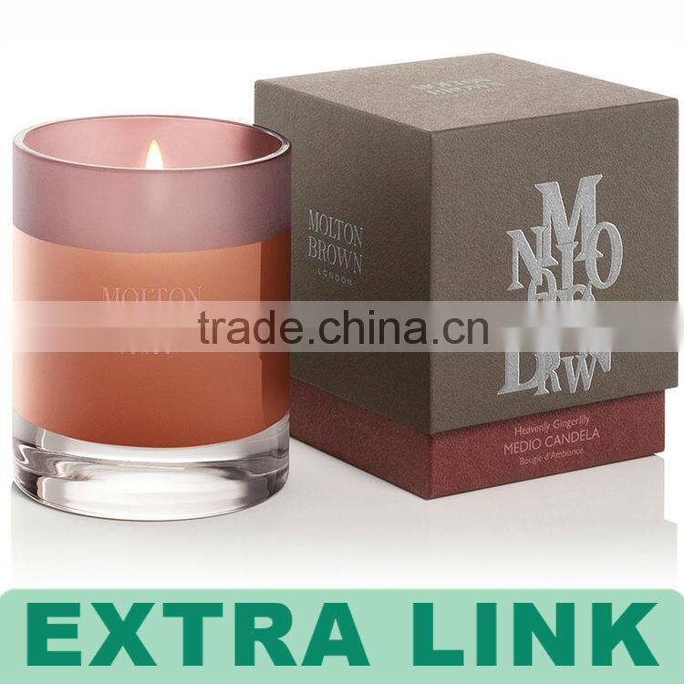 Custom Logo Luxury Color Printing Cardboard Paper Candl e Packaging Box With Lid