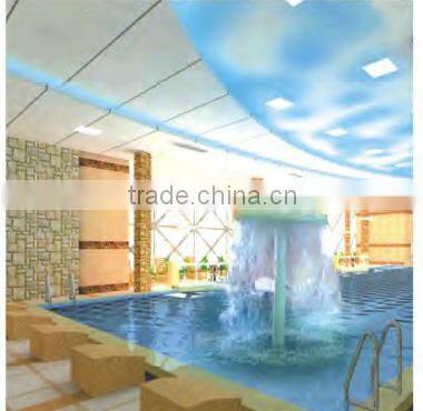 fiberglass spa swimming pool waterfall impact shower equipment