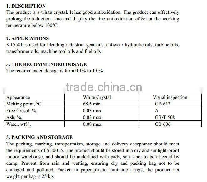 Antioxidant & Metal Deactivator