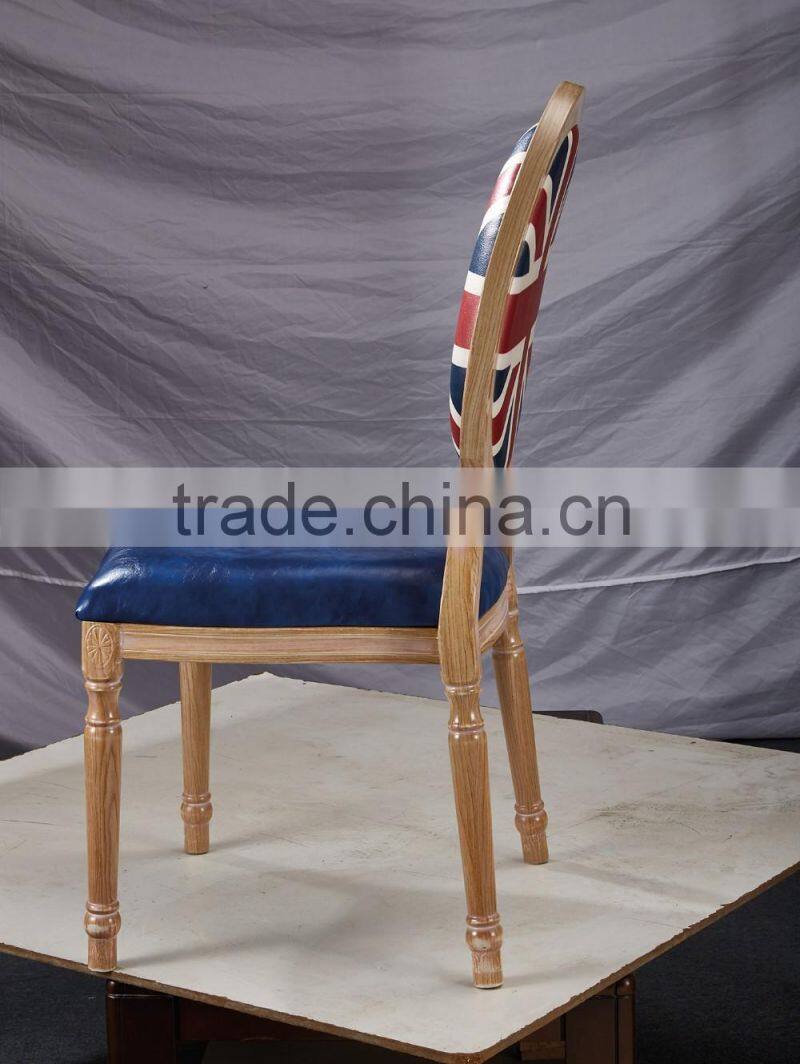 hotsale aluminum stacking hotel banquet chair in wood look