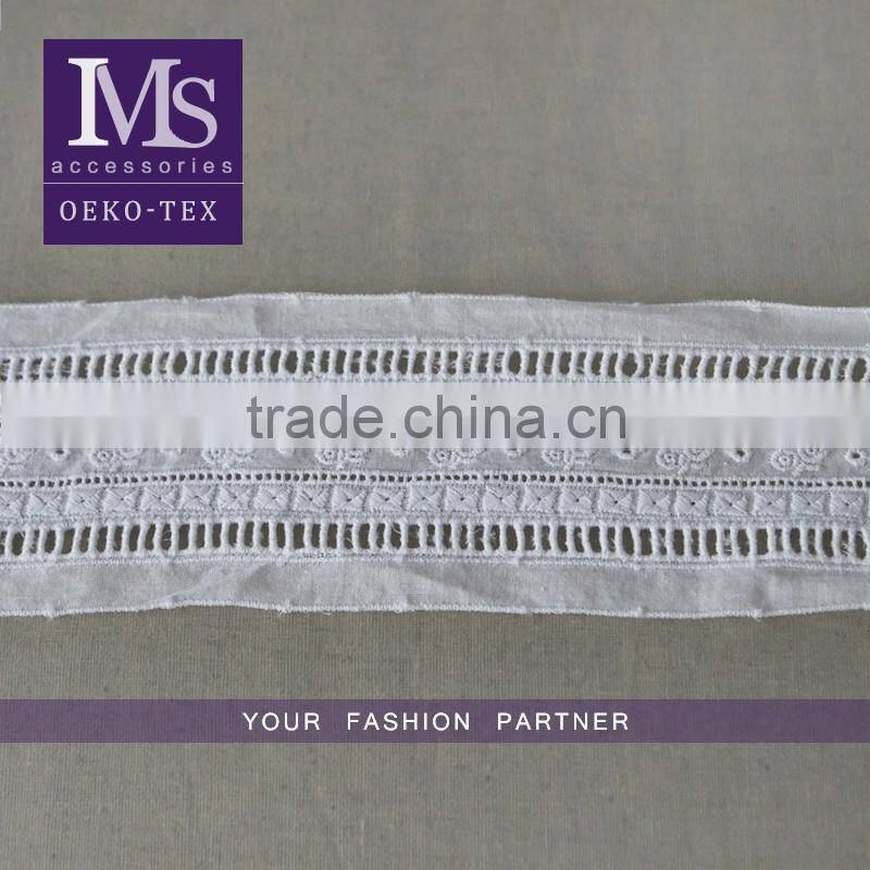 Lace Product Type scallop shaped cotton necklace, cotton crochet lace collar