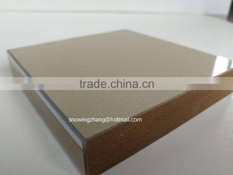 uv mdf board in high glossy Metallic gray color ST-C05