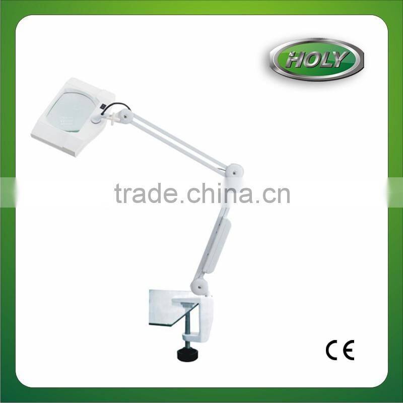 Top Sale Magnifying Led Lamp Manicurer Beauty Salon Lab Clip Magnifying Glass Lamp Industrial