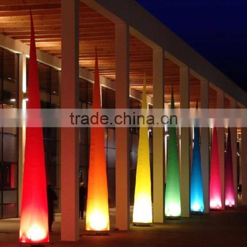lwo price inflatable purple cone pillar With CE