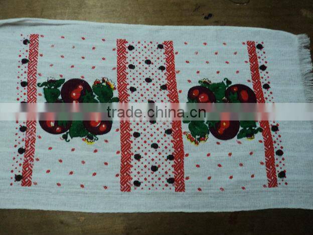 Velvet custom printed cotton kitchen towel