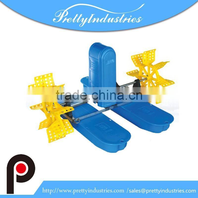 2 impellers 1hp paddle wheel aerator