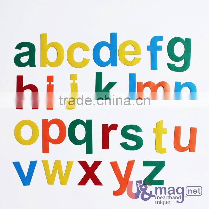 Fridge Decoration Educational Toys Fridge Magnet Solid Color Letters Lowercase Fridge Magnet Letters