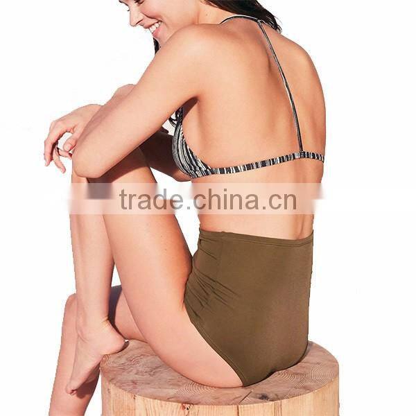 2017 women one piece mature swim wear