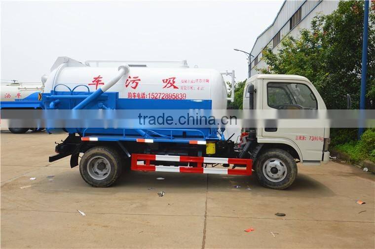 dongfeng 4 cubic meters sewage sucking truck for sale