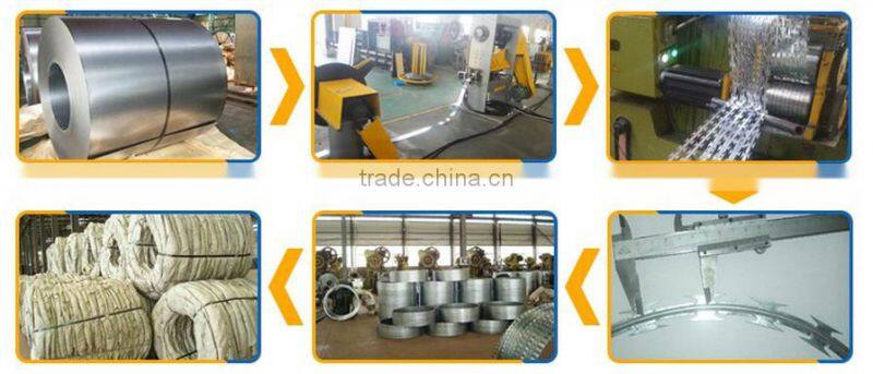 hot dipped galvanized Razor barbed wire with durability quality