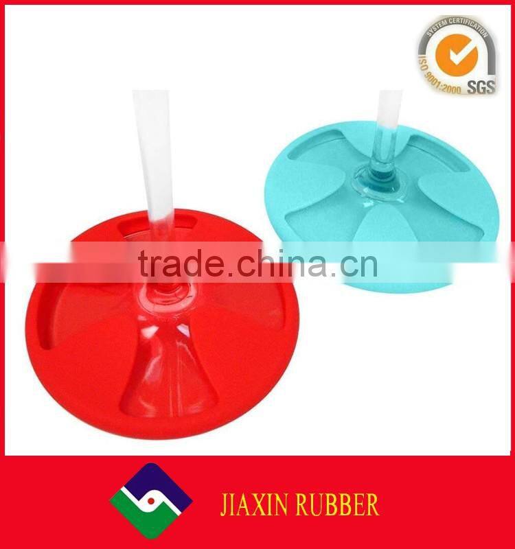 Novelty wine coaster sets custom silicone wine glasses coasters