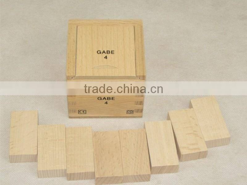 Kids Wooden math toy Froebel Gabe4 Rectangular block combination educational products