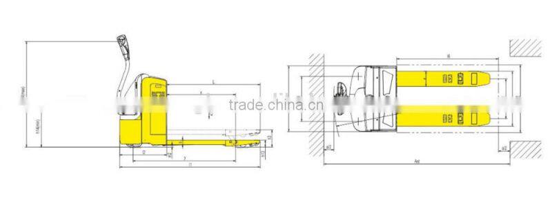 hot sale 2 tons Electric pallet trucks