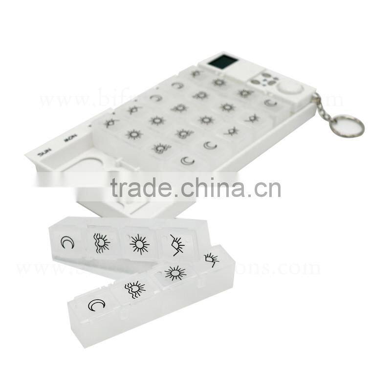Plastic Organizer 7 Day Electronic Pill Box With Alarm
