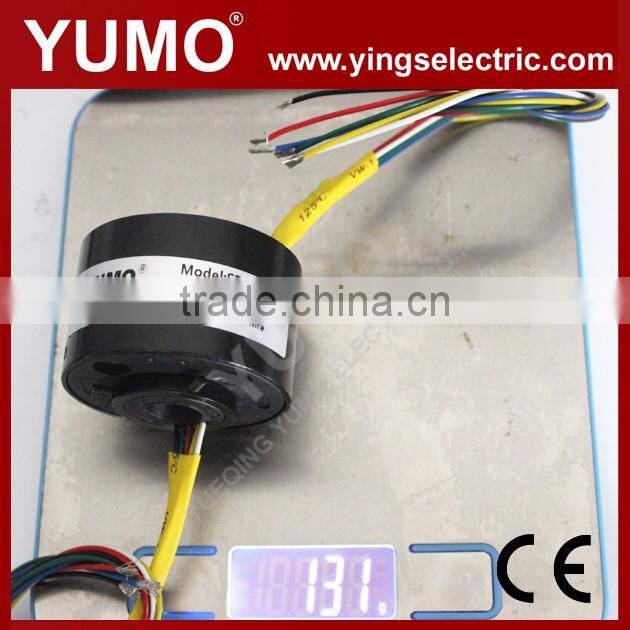 SR1254-6 6wires OD 54mm bore size 12mm through bore slip ring