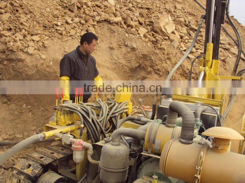 high performance open-air drill-pneumatic&Hydraulic depth 20m mine and rock crawler drilling machine