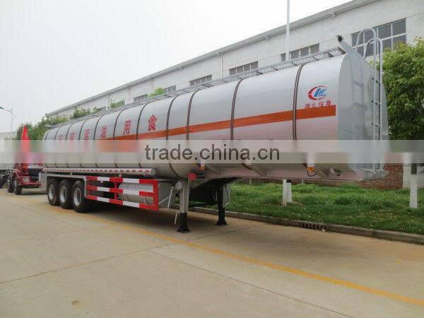 38m3 Edible Oil Semi Trailer Truck 3 Axles