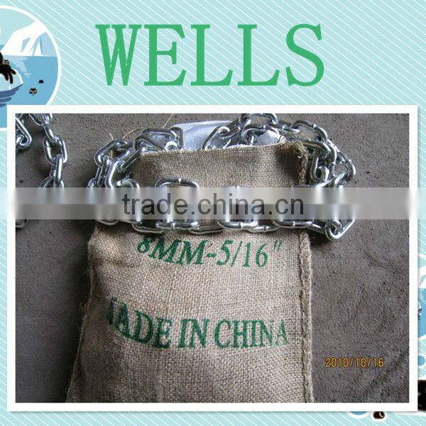 Ordinary mild carbon steel Zinc Plated Link Chain for lifting