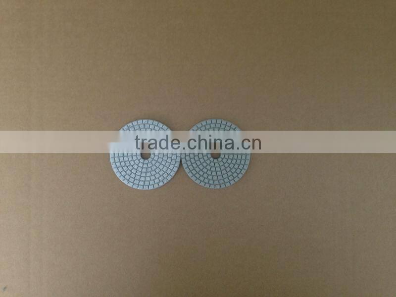 4" wet premium flexible diamond granite polishing pads