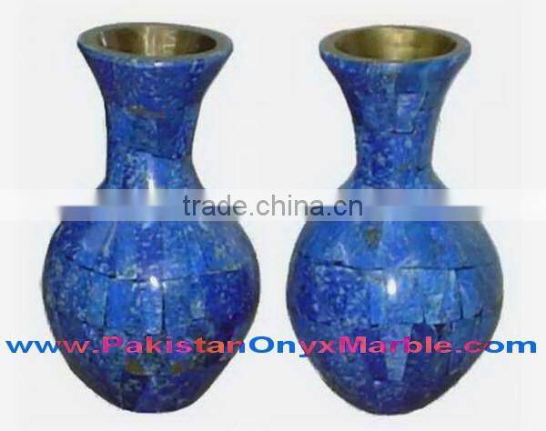 Factory Price FLOWER VASES LAPIS LAZULI HANDICRAFTS