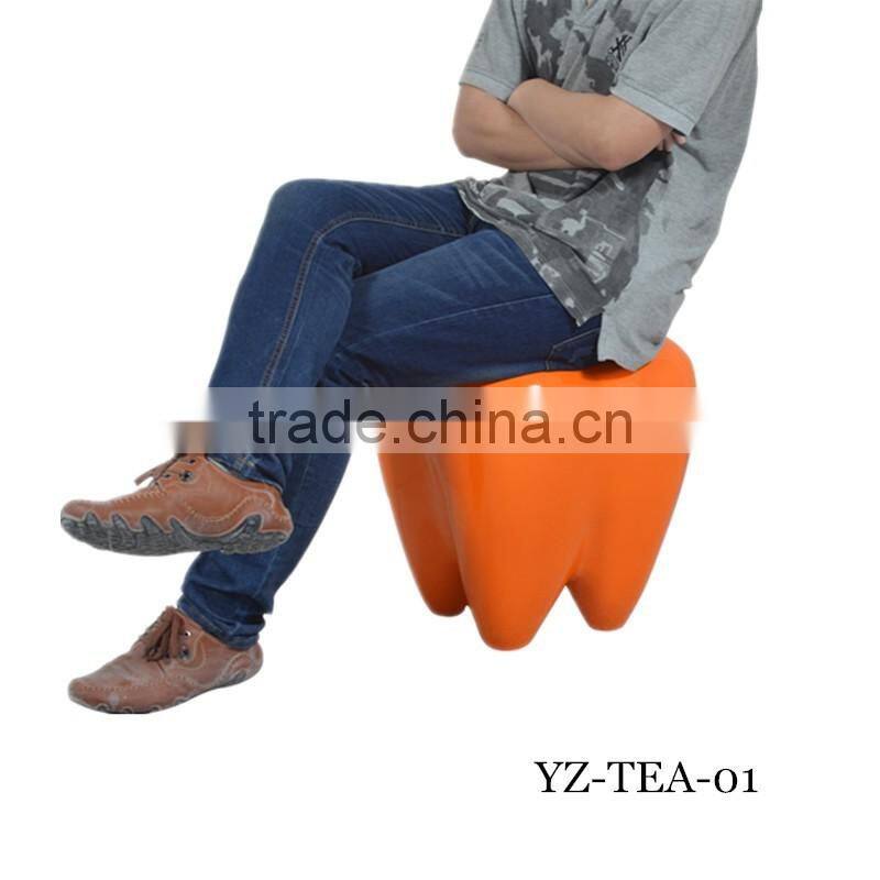 hotel and living room chair,fiberglass tooth shape chair