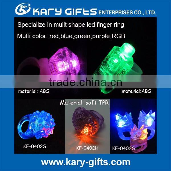 LED Finger Lights, Flashing LED Finger Ring For Party Decoration