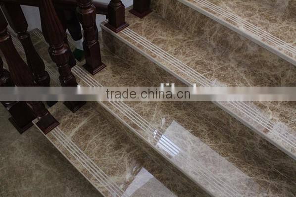 Hot sell light emperador marble stairs