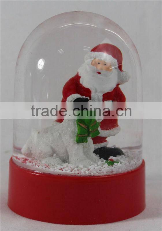 Acrylic snowman snow globe for gifts decoration