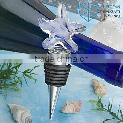 crystal starfish wine stopper
